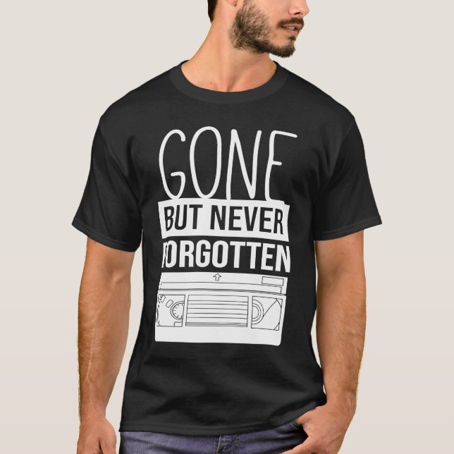 T-shirt N'oubliez jamais VHS Video Cassette Collector de b (Devant)