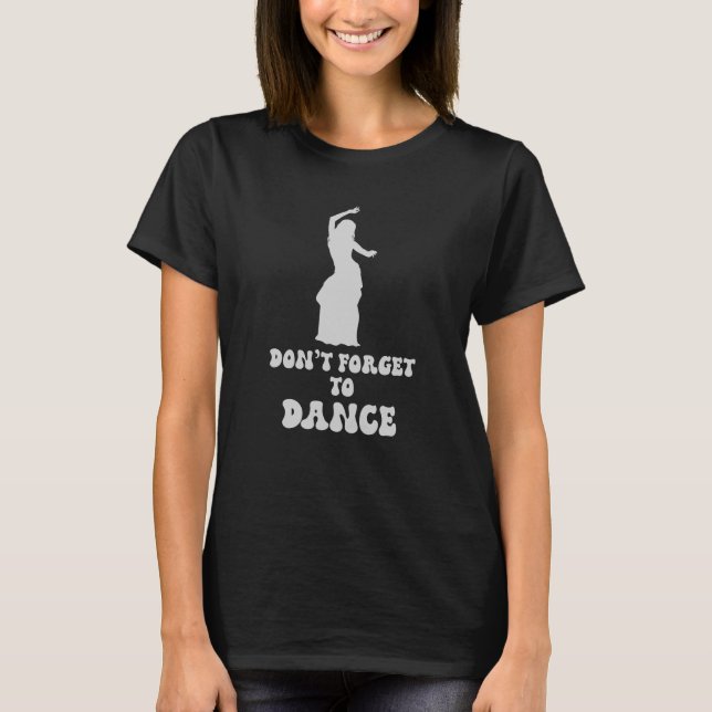T-shirt n'oubliez pas de danser, couple dansant (Devant)