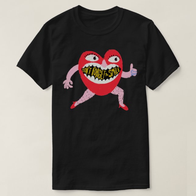 T-shirt N'oubliez pas de sourire (Design devant)