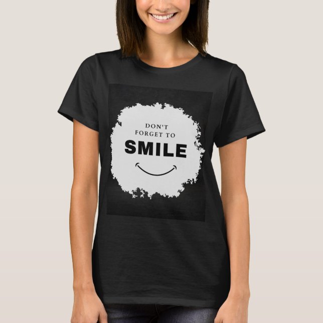 T-shirt N'oubliez pas de sourire (Devant)
