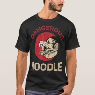 T-shirt Nouille dangereuse, Serpent de passe-temps, Blague