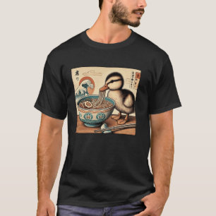 T-shirt Nouilles Japonaises Coucher de Soleil Art Faune Ca