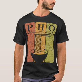 T-shirt Nouilles Pho Éléments de tableau périodique Noo vi