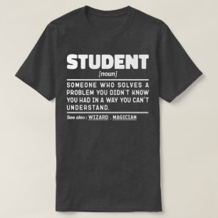 T-shirt Noun de l'élève Définition Drôle Graduation présen