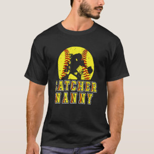 T-shirt Nounou Attrapeuse de Softball d'une Nounou Attrape