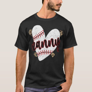 T-shirt Nounou de baseball Fière joueur de baseball Nounou