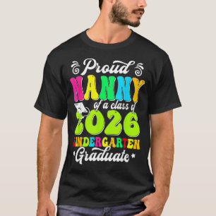 T-shirt Nounou fière d'un senior diplômé de la promotion 2