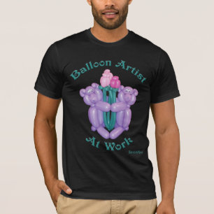 T-shirt Nounours avec les fleurs - artiste de ballon au
