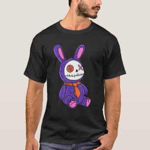 T-shirt Nounours Teddy Bear Voodoo Rose Pâle Gothique Poup