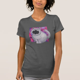 T-shirt Nourrir la chemise de chat à trou noir