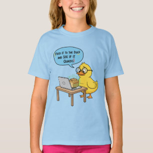 T-shirt Nourris-le au Canard   Citation drôle de programme