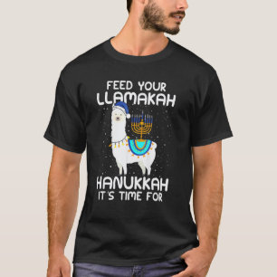 T-shirt Nourrissez Votre Costume De Hanukkah De Llamakah L