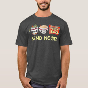 T-shirt Nourriture amusante Noodle Ramen Japonais Envoyer 
