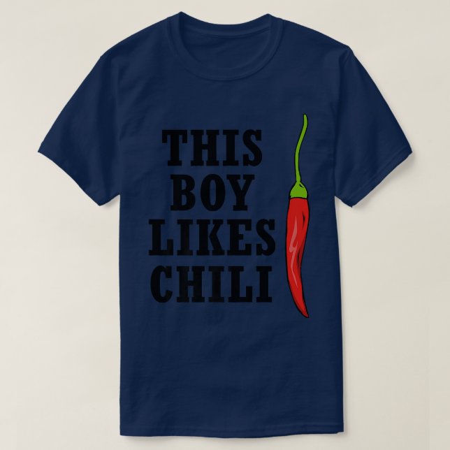 T-shirt Nourriture épicée Ce Garçon Aime Le Chili Poivre I (Design devant)
