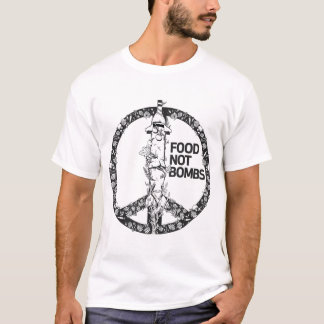 T-shirt Nourriture et non bombes