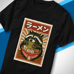 T-shirt Nourriture japonaise vintage Raton laveur mignon q
