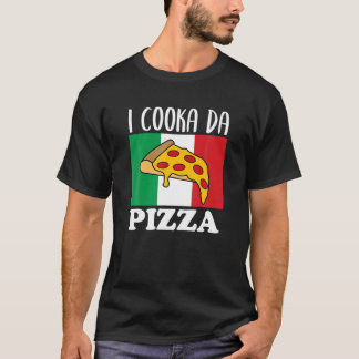 T-shirt Nourriture Lover I Cooka Da Pizza Italien Mème Ita