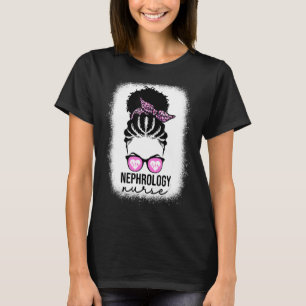 T-shirt Nourriture Nur Noir Afro Messy Bun Dialyse Nur