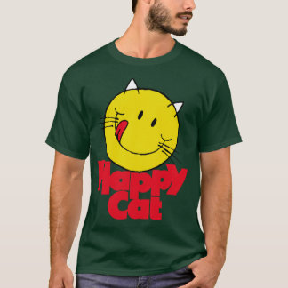 T-shirt Nourriture pour chat Happy 1980s Cadeau vintage po