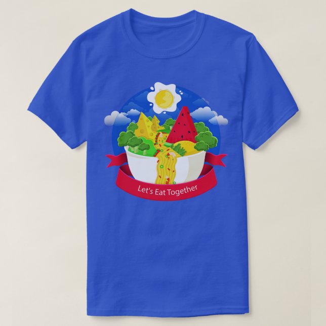 T-shirt Nourriture Terre Ramen Cascade (Design devant)