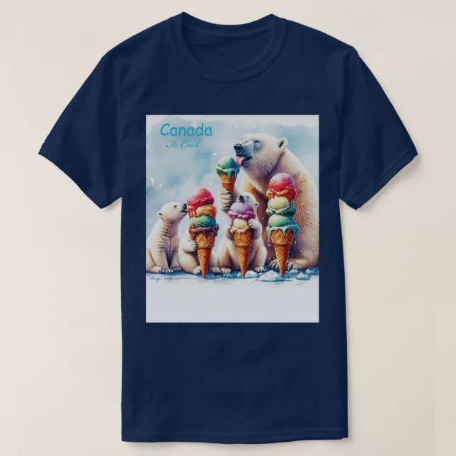 T-shirt Nous aimons la crème glacée oui nous faisons TShir (Design devant)