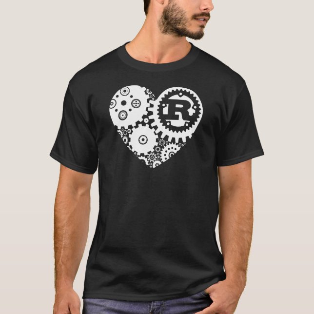 T-shirt Nous aimons la rouille - Coeur rouille - rouille à (Devant)