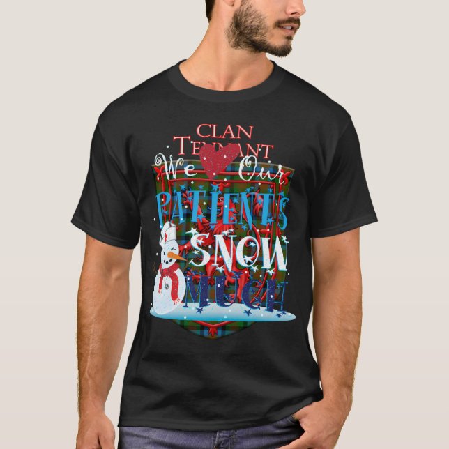 T-shirt Nous Aimons Nos Patients Neige Beaucoup Infirmière (Devant)