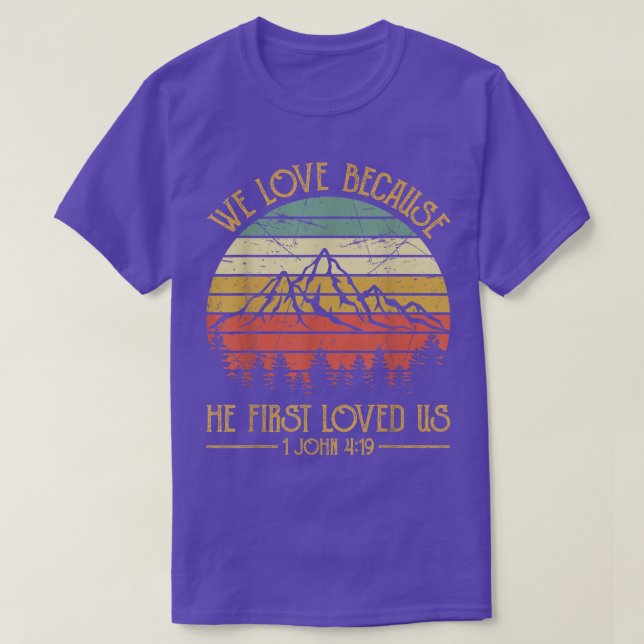 T-shirt Nous Aimons Parce Qu'Il Nous Aimait Pour La Premiè (Design devant)