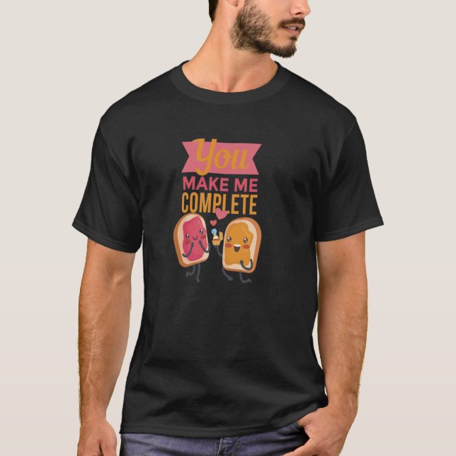 T-shirt Nous allons ensemble Comme PB & J Beurre d'arachid (Devant)