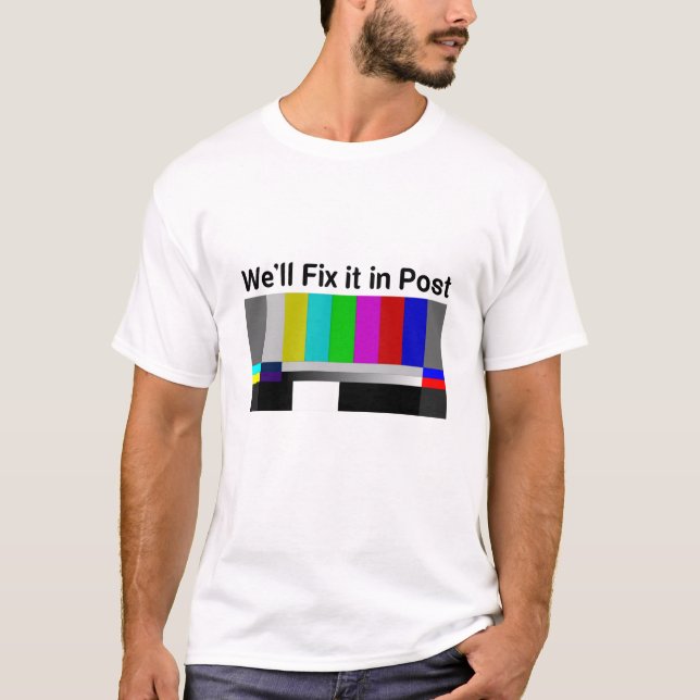 T-shirt nous allons le réparer dans le poste (Devant)