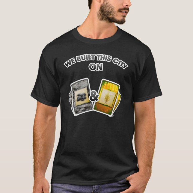T-shirt Nous avons construit cette ville [FONCÉE] (Devant)
