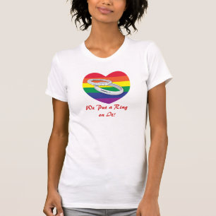 T-shirt Nous avons mis un anneau dessus/mariage gay