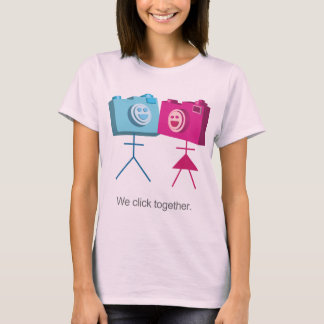T-shirt Nous cliquons sur ensemble