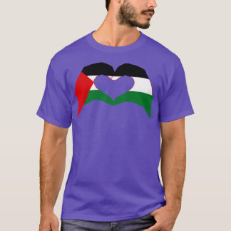 T-shirt Nous Coeur Palestine Patriot Série Drapeau