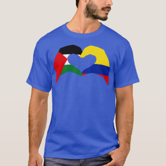T-shirt Nous Coeurs Palestine Colombie Série Patriot