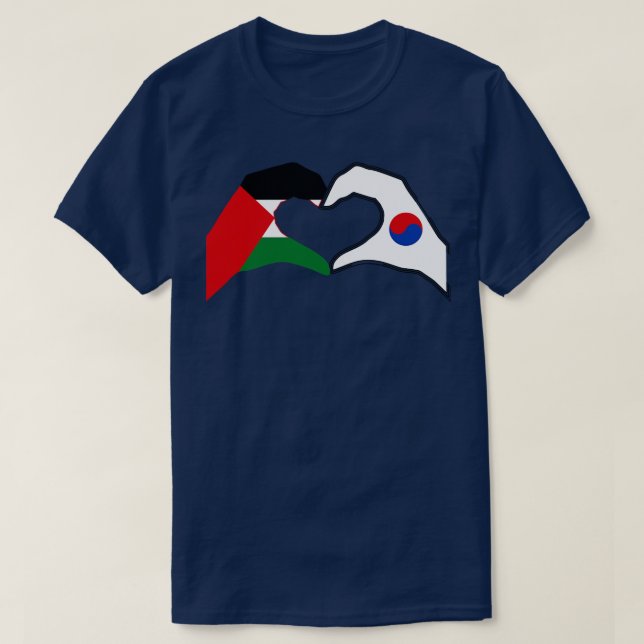 T-shirt Nous Coeurs Palestine Corée Patriot Series (Design devant)