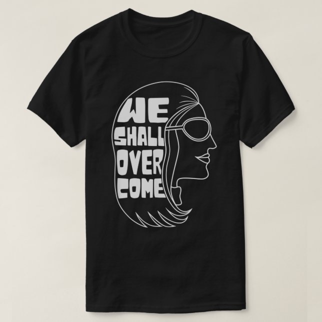 T-shirt Nous Devrons Surmonter L'Icône Féministe Slogan Ar (Design devant)