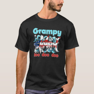 T-shirt NOUS Drapeau Grampy Shark Doo Doo 4 juillet