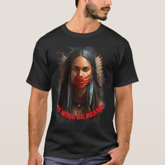 T-shirt Nous entendrons les indigènes disparus et assassin