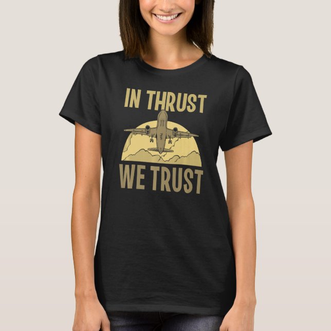 T-shirt Nous faisons confiance aux pilotes d'aviation Avio (Devant)