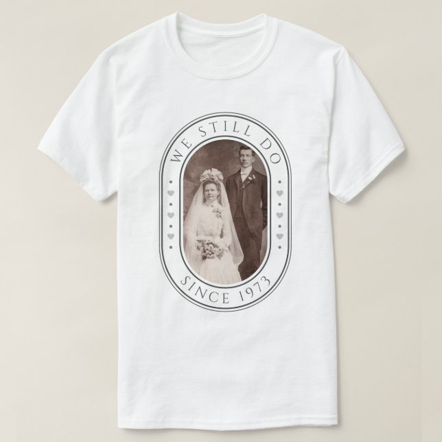 T-shirt Nous Faisons toujours 50ème anniversaire de Mariag (Design devant)