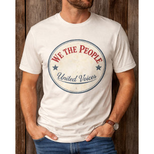 T-shirt Nous Le Peuple Badge Vintage