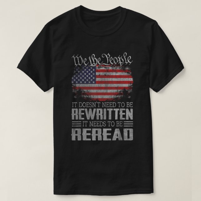 T-shirt Nous le peuple Citation de la Constitution américa (Design devant)