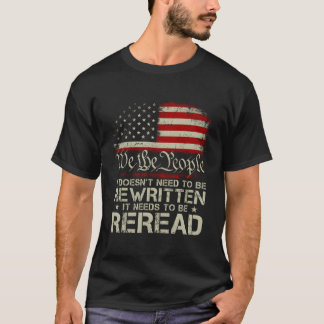 T-shirt Nous, Le Peuple, Dénonçons Qu'Il N'Est Pas Nécessa