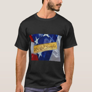 T-shirt Nous Le Peuple Drapeau Américain