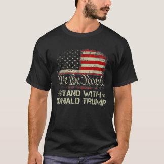 T-shirt Nous, Le Peuple, Sommes Avec Donald Trump 2024 Amé