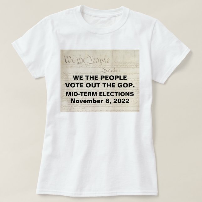 T-shirt Nous, le peuple, votons pour les élections de mi-m (Design devant)