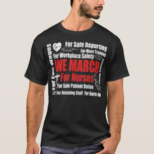 T-shirt Nous Marchons Pour Infirmières Million Infirmières