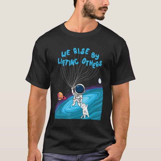 T-shirt Nous Montons En Levant D'Autres Astronautes Qui Ti (Devant)