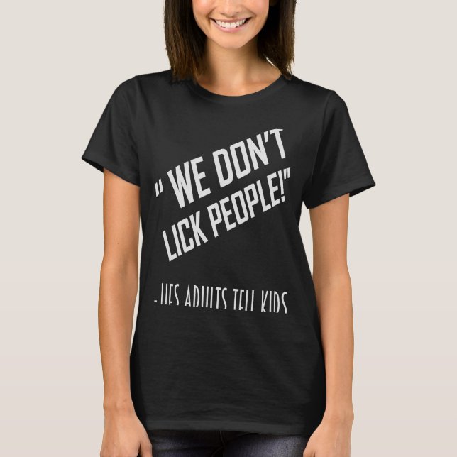T-shirt NOUS N'AIMONS PAS LES GENS TEE - SHIRTS Papa plais (Devant)